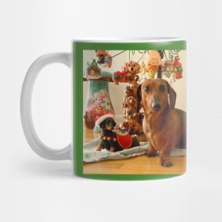 Christmas Dachshund (Version 1) Mug